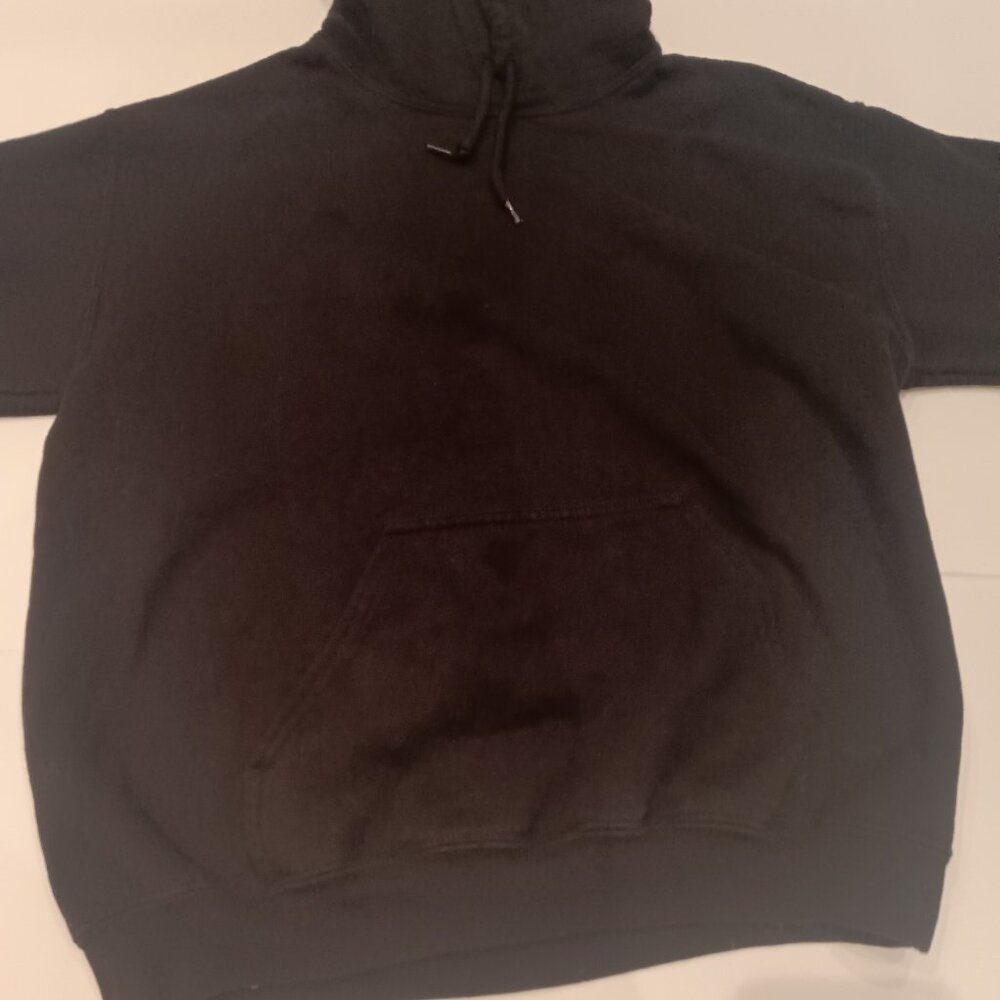 Gildan Plain Black Hoodie